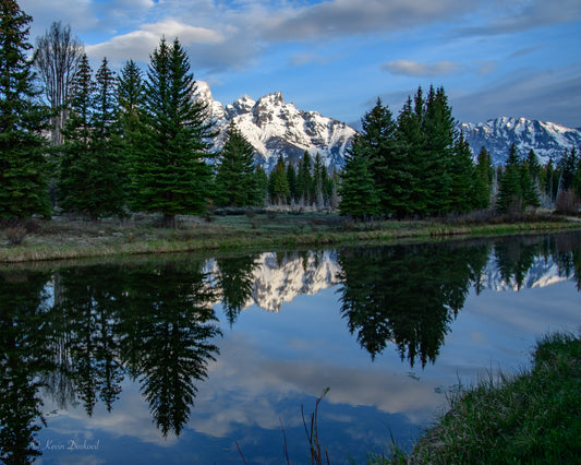 Mountain Teton River Reflection Select