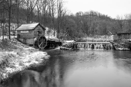 Hydes Mill In Black & White