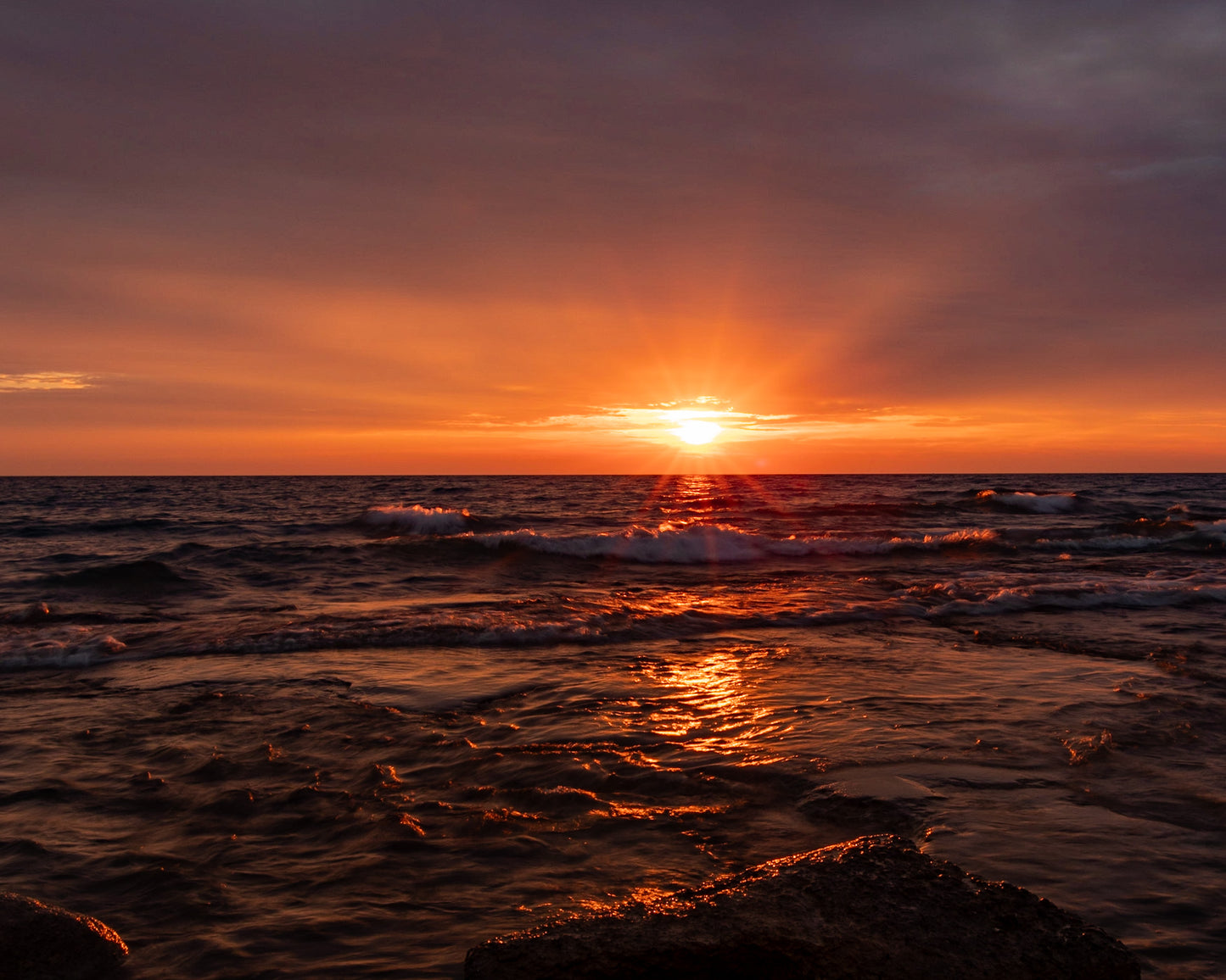 Sunrise Over Lake Michigan