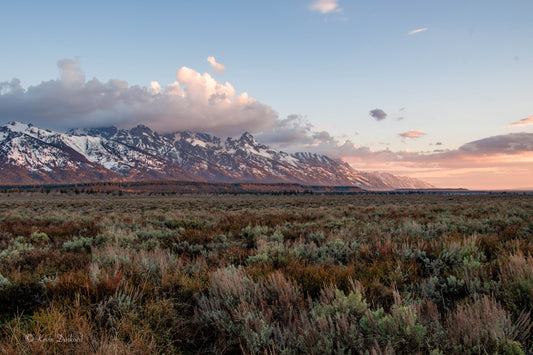 Mountains Teton Range Sunset Select