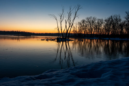 River In Blue Hour Sunrise Select