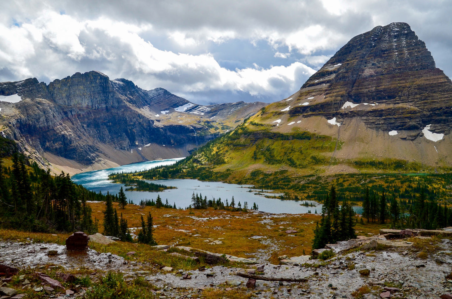 Mountain Scene With Clouds Select