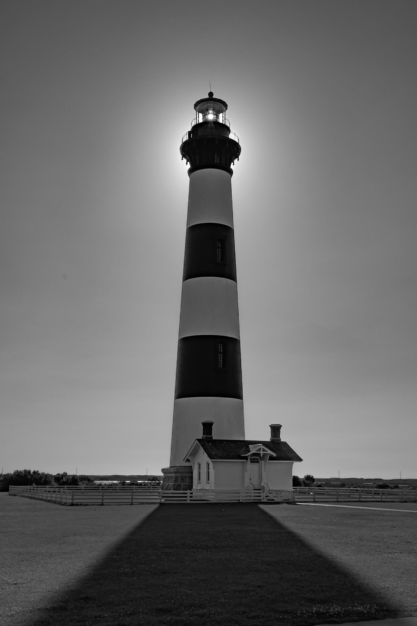 Lighthouse Hard Silhouette Black And White Select