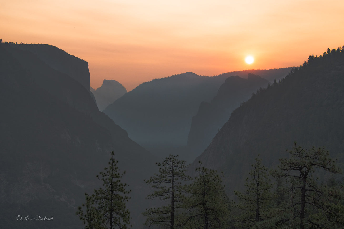 Yosemite Valley Hazy Sunrise Select